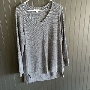 Simply Noelle Navy and White Striped Top